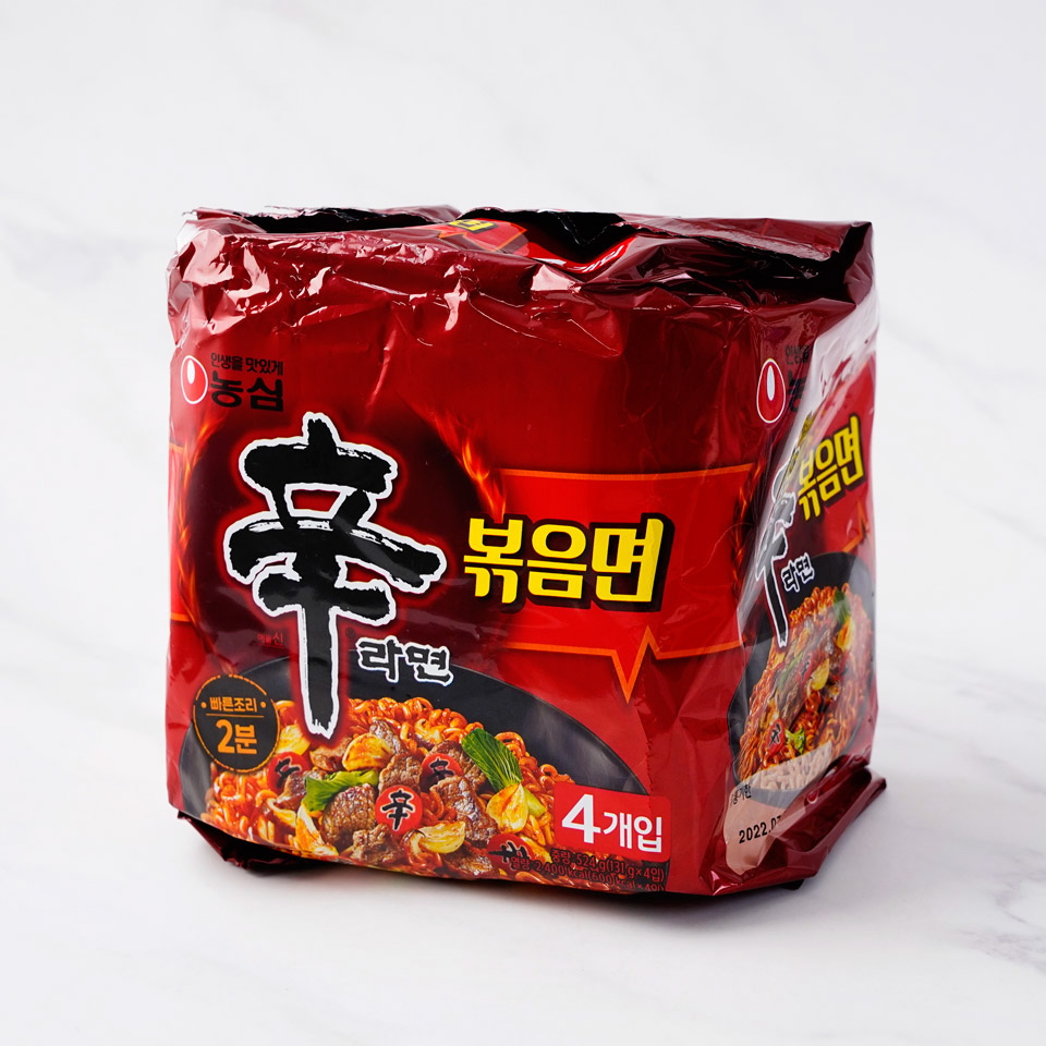 [Nongshim] Stir-fry Shin Ramen Multi Pack 131g x 4P  농심 신라면 볶음면(멀티팩)