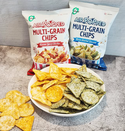 [O'Food] Air Pop Multigrain Snack 50g 오푸드 에어팝 뻥튀기 스낵 2종 (양념치킨맛 / 구운김맛)