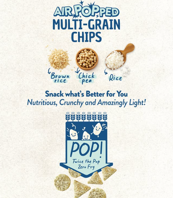 [O'Food] Air Pop Multigrain Snack 50g 오푸드 에어팝 뻥튀기 스낵 2종 (양념치킨맛 / 구운김맛)