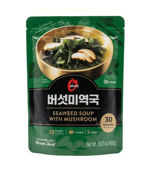 [O'food] Mushroom Seaweed Soup 450g 청정원 버섯 미역국