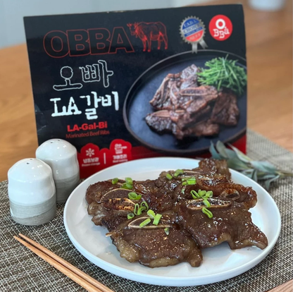 [Obba] LA Galbi Marinated Beef Short Ribs 500g  오빠 LA갈비