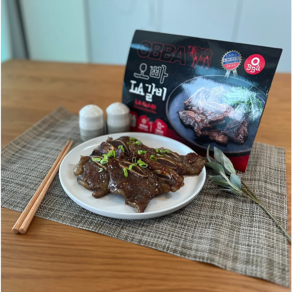 [Obba] LA Galbi Marinated Beef Short Ribs 500g  오빠 LA갈비