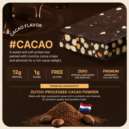 [Olive Young] PPAEBAR Crunch Protein Bar (Cacao / Salted Peanut Butter) 40g 빼바 프로틴바 카카오 피넛버터