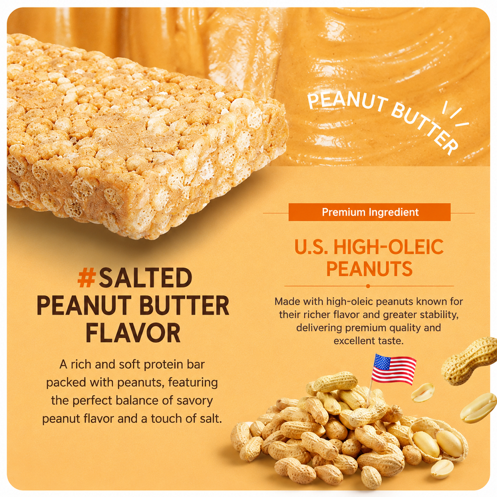 [Olive Young] PPAEBAR Crunch Protein Bar (Cacao / Salted Peanut Butter) 40g 빼바 프로틴바 카카오 피넛버터