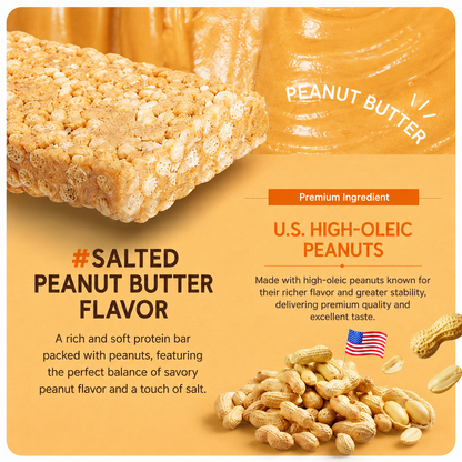 [Olive Young] PPAEBAR Crunch Protein Bar (Cacao / Salted Peanut Butter) 40g 빼바 프로틴바 카카오 피넛버터
