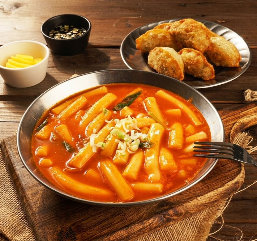 [EOMJIFOOD] Dumpling with Tteokbokki Kit 915g 엄지식품 반야월 할매 만두와 떡볶이