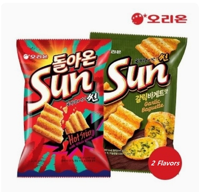 [Orion] Sun Chips Garlic Baguette / Hot Spicy 135g 태양의 맛 더욱 강렬하세 썬 칩 2가지 맛