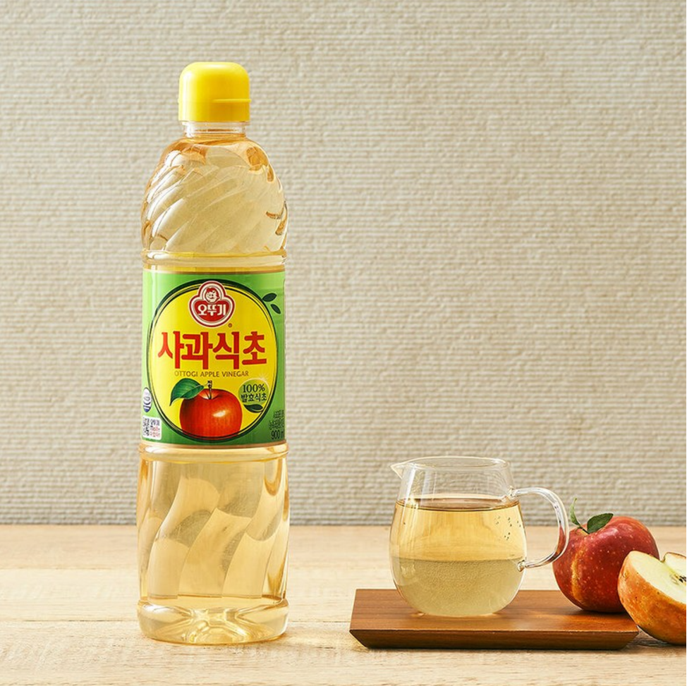 [Ottogi] Apple Vinegar Pet 900ml   [오뚜기] 사과 식초 Pet 900 ml