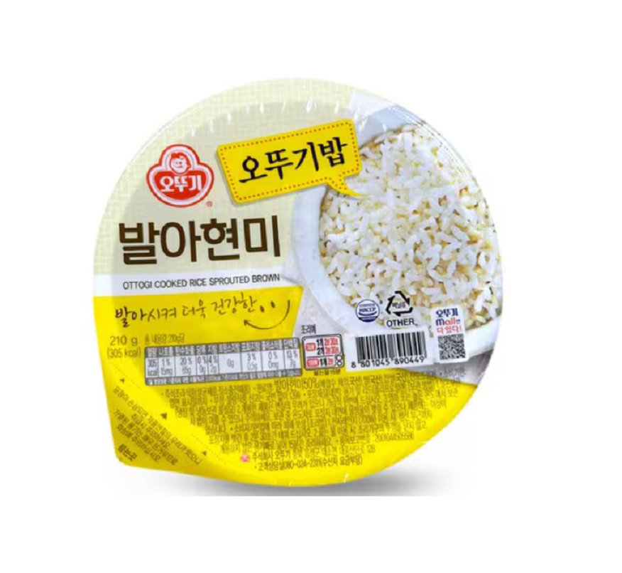 [Ottogi] Instant Cooked Rice 210g (오뚜기밥 발아현미 / 찰현미 / 발아흑미 / 오곡)