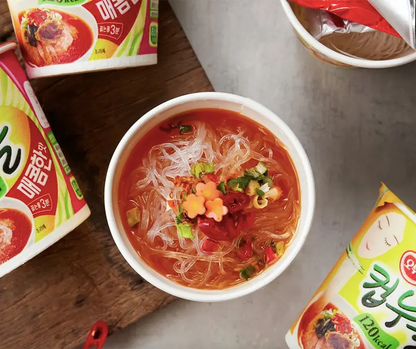 [Ottogi] Thin Rice Ramen Cup (Udon/Spicy) 38.1g [오뚜기] 컵누들 매콤한맛/우동맛