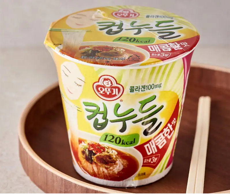 [Ottogi] Thin Rice Ramen Cup (Udon/Spicy) 38.1g [오뚜기] 컵누들 매콤한맛/우동맛