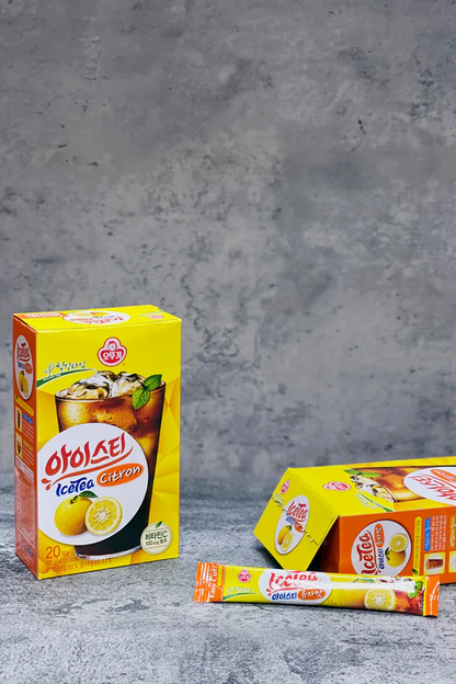 [Ottogi] Ice Tea Stick 20 Sachets – Green Grape / Citron / Peach 오뚜기 아이스티 20포입