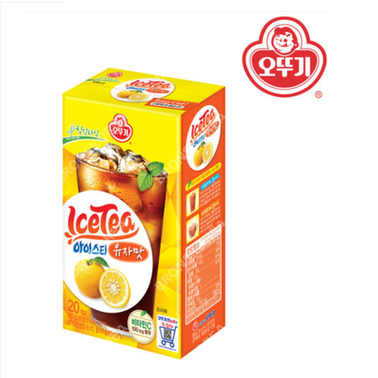 [Ottogi] Ice Tea Stick 20 Sachets – Green Grape / Citron / Peach 오뚜기 아이스티 20포입