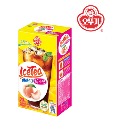 [Ottogi] Ice Tea Stick 20 Sachets – Green Grape / Citron / Peach 오뚜기 아이스티 20포입