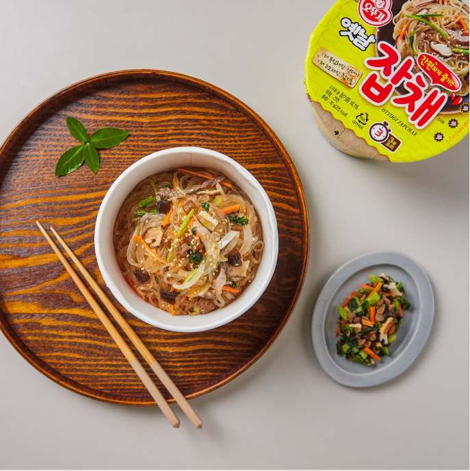 [Ottogi] Instant Japchae Cup (Korean Style vermicelli) 82.5g 오뚜기 옛날 잡채 컵