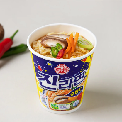 [Ottogi] Jin Ramen Mild Cup 65g  오뚜기 진라면 순한맛 컵