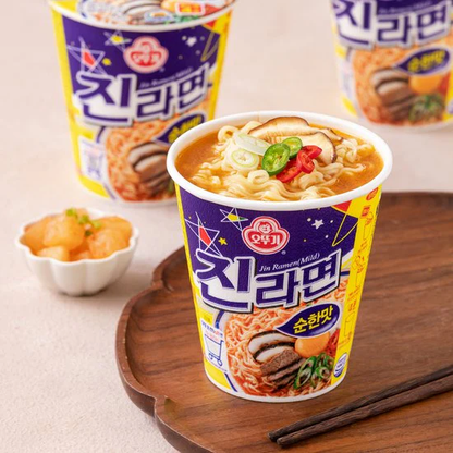 [Ottogi] Jin Ramen Mild Cup 65g  오뚜기 진라면 순한맛 컵