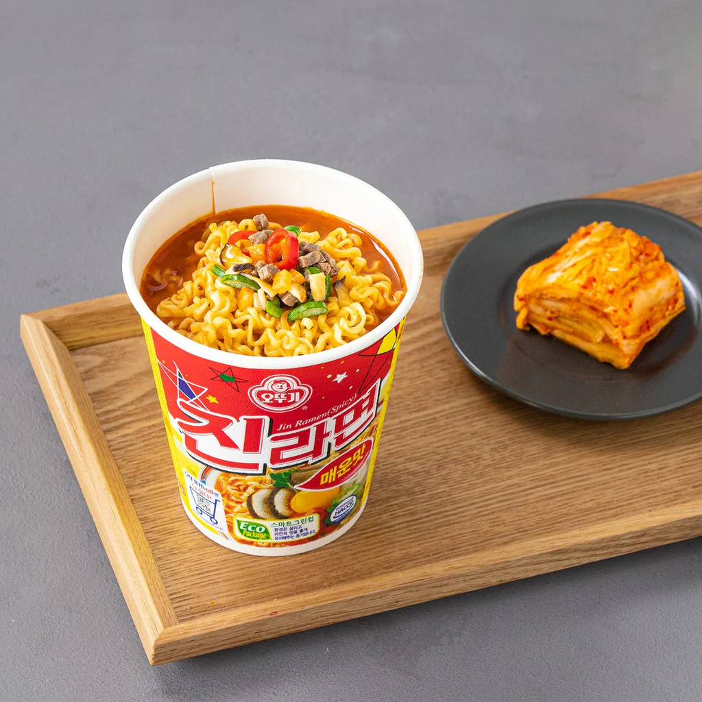 [Ottogi] Jin Ramen Hot Cup 65g 오뚜기 진라면  매운맛 컵