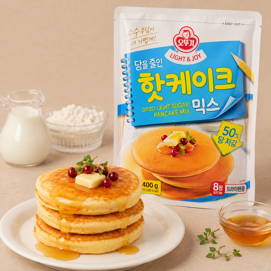 [Ottogi] Light Sugar Pancake Mix 400g 오뚜기 핫케이크 믹스