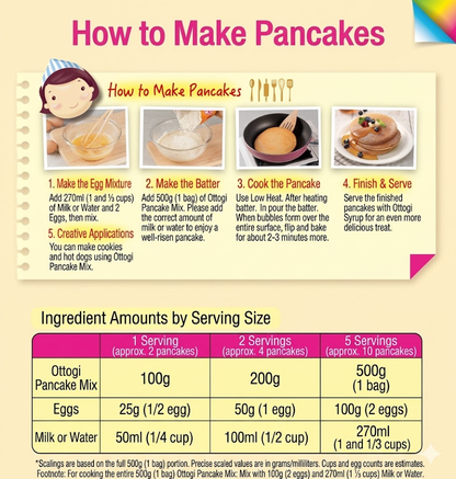[Ottogi] Pancake Mix 500g  오뚜기 핫케이크 믹스