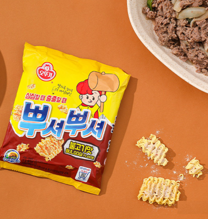 [Ottogi] Ppushu Ppushu Ramen Noodle Snack 90g 오뚜기 뿌셔뿌셔