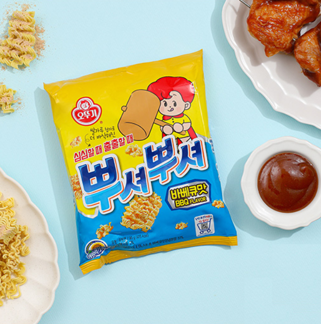 [Ottogi] Ppushu Ppushu Ramen Noodle Snack 90g 오뚜기 뿌셔뿌셔
