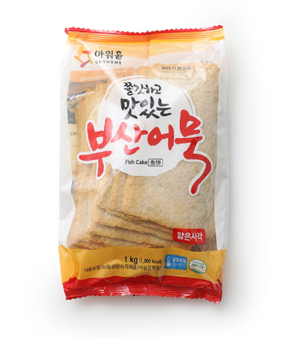 [OurHome] Chewy Busan Square Fishcake 300g / 1kg 아워홈 맛있는 부산어묵