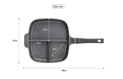 [PN] Black Rocca IH Multi Fry Pan 3 in 1  PN풍년 블랙로카IH 3in1 멀티팬