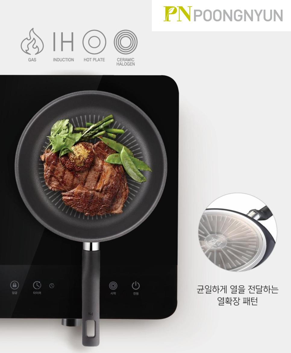 [PN] Mega Titanium IH 28cm Fry Pan  PN풍년 올마이티 IH 28cm깊은팬