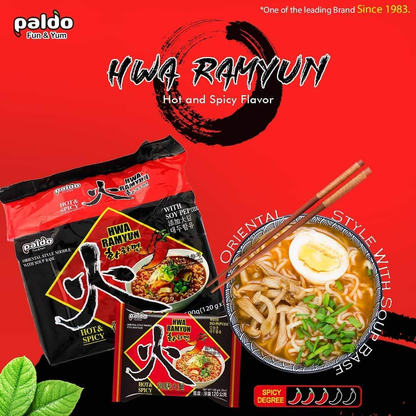 [Paldo] Hwa Ramen 120g x 5p  팔도 화라면 멀티팩