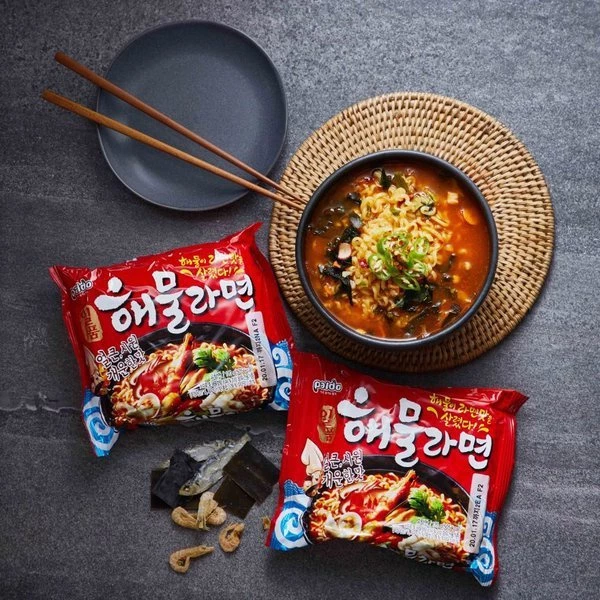 [Paldo] Ilpoom Seafood Ramen Soup 120g x 5p 팔도 일품 해물라면 멀티