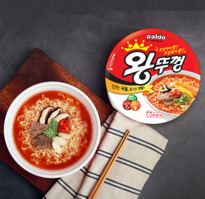 [Paldo] Jumbo Bowl WangTuKong Ramen (110g) – 3 Flavors  [팔도] 점보 왕뚜껑 라면