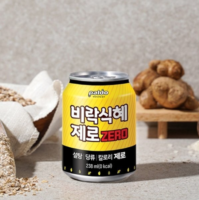 [Paldo] Zero Rice Punch Shikhye Drink 238ml  제로 식혜 제로  캔