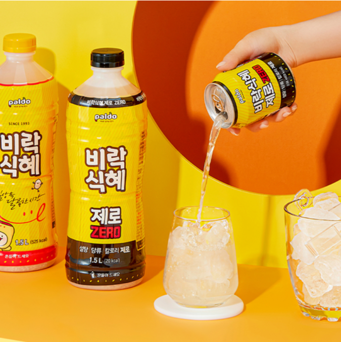 [Paldo] Zero Rice Punch Shikhye Drink 238ml  제로 식혜 제로  캔