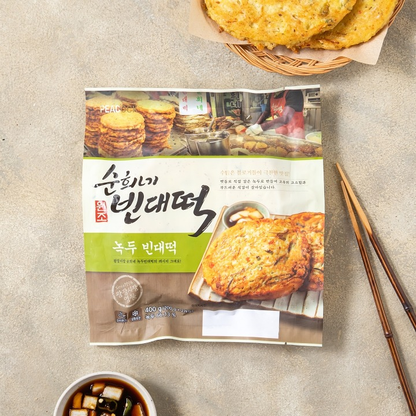 [Peacock] Korean Jeon Pancake (Kimchi, Seafood Chives, Potato, Mung Bean) 빈대떡 해물부추전 김치전 감자전