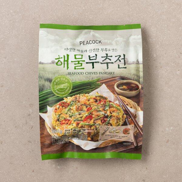 [Peacock] Korean Jeon Pancake (Kimchi, Seafood Chives, Potato, Mung Bean) 빈대떡 해물부추전 김치전 감자전