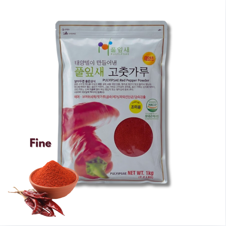 [Pullipsae] Red Pepper Powder (Course/Fine) 1kg  풀잎새 고춧가루