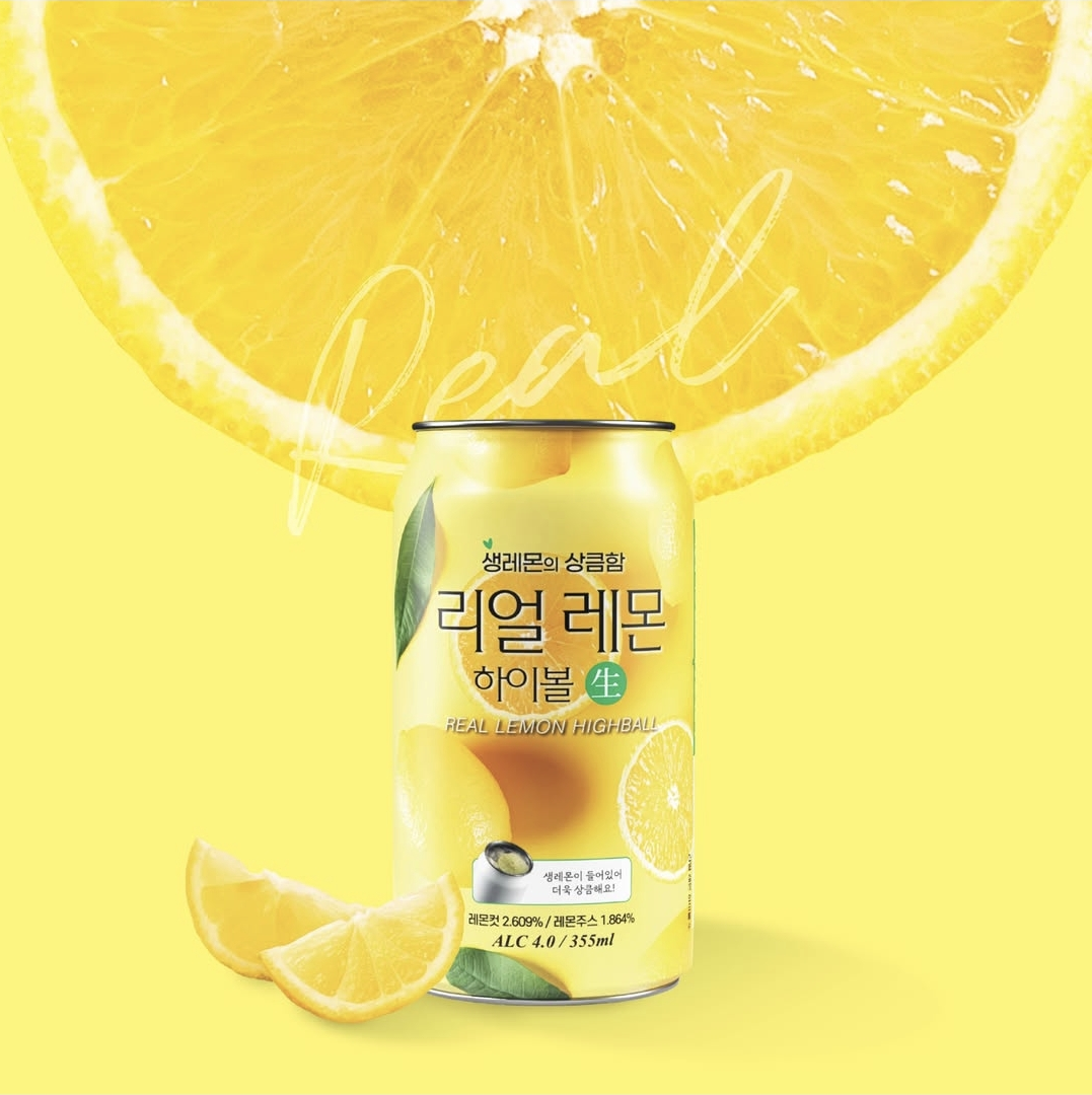 [Real Highball] Fruity Sparkling Cocktail Drink 355ml  리얼 하이볼