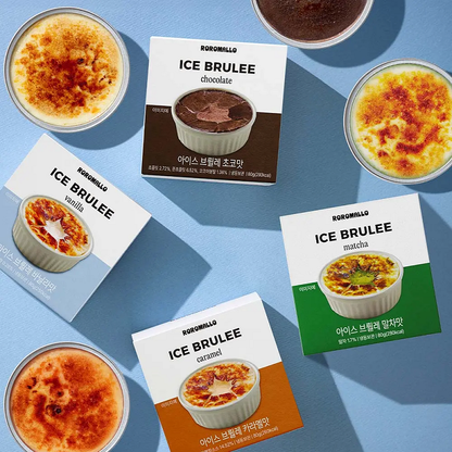 [Roro F&B] Ice Brulee Dessert 18g (Vanilla, Chocolate, Matcha, Caramel) 로로밀로 아이스 브륄레