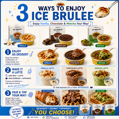 [Roro F&B] Ice Brulee Dessert 18g (Vanilla, Chocolate, Matcha, Caramel) 로로밀로 아이스 브륄레