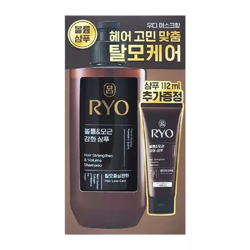 [RYO] Hair Strengthen & Volume Shampoo (Hair Loss Care) + 112ml Bonus Tube 려자양 탈모증상완화 볼륨&모근 강화 샴푸