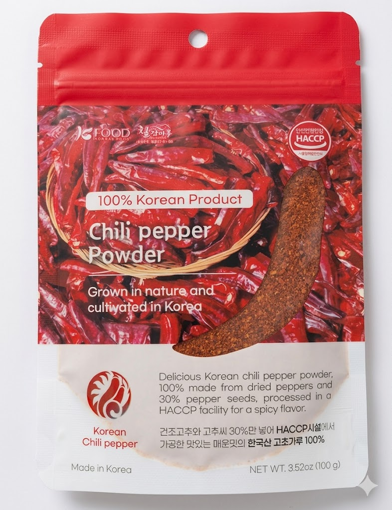 [Sajasan Farming] Red Pepper Chili Powder Mild (Gochugaru) 100g  고춧가루 (한국산) 100g