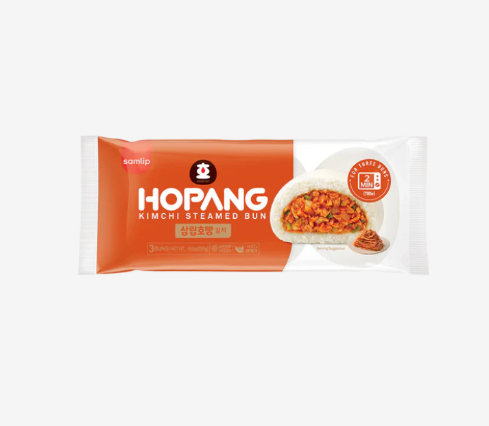 [Samlip] HoPang Steamed Bun Spicy Japchae / Kimchi / Vegetable 225g 삼립 호빵