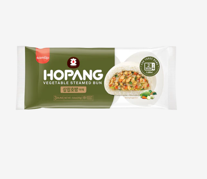 [Samlip] HoPang Steamed Bun Spicy Japchae / Kimchi / Vegetable 225g 삼립 호빵