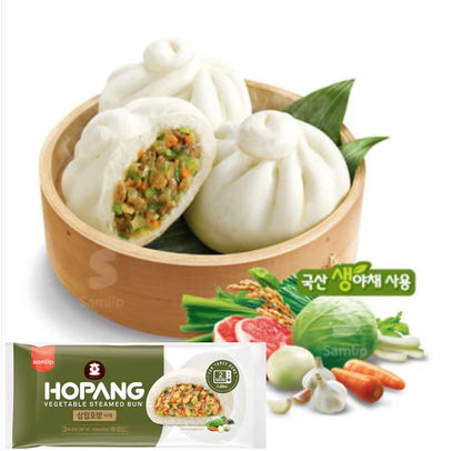[Samlip] HoPang Steamed Bun Spicy Japchae / Kimchi / Vegetable 225g 삼립 호빵
