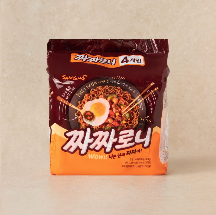 [Samyang] Jjajjaroni Ramen 140gx4  삼양 짜짜로니 4개입