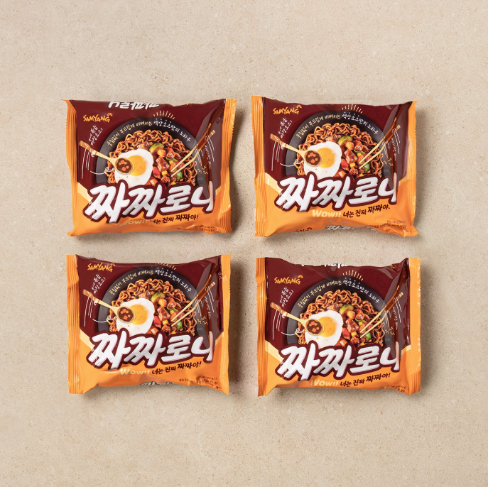 [Samyang] Jjajjaroni Ramen 140gx4  삼양 짜짜로니 4개입