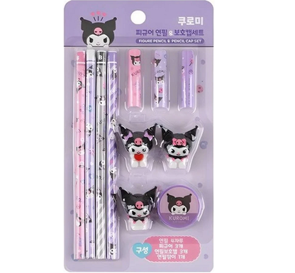 [Sanrio] Kuromi Stationery Set (Mechanical Pencil / Pencil Set) 산리오 쿠로미 문구 컬렉션