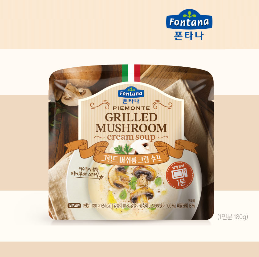 [Sempio] Fontana Premium Cream Soup Series 180g 폰타나 프리미엄 크림수프