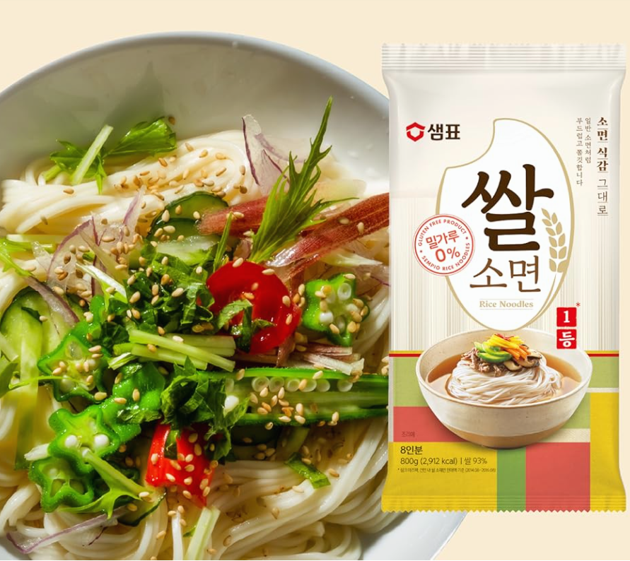 [Sempio] Korean Rice Noodles 400g (Brown Rice / White Rice) 샘표 현미/쌀 소면